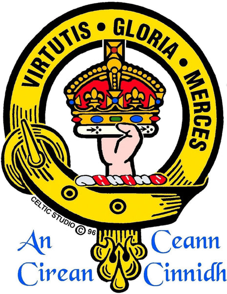 Robertson Clan Crest Stainless Steel Key Ring