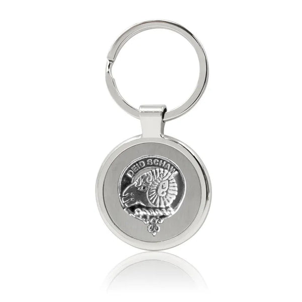 Ruthven Clan Crest Stainless Steel Key Ring