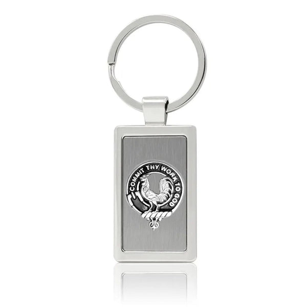 Sinclair Clan Crest Stainless Steel Key Ring