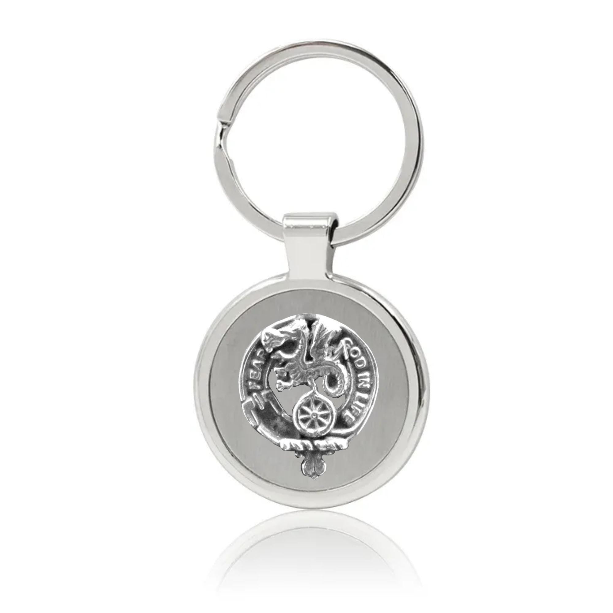 Somerville Clan Crest Stainless Steel Key Ring