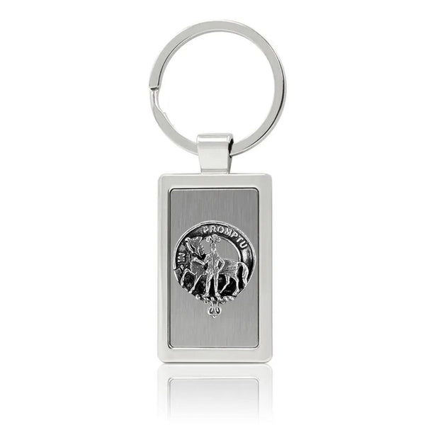 Trotter Clan Crest Stainless Steel Key Ring
