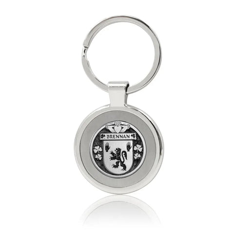 Brennan Irish Stainless Steel Key Ring