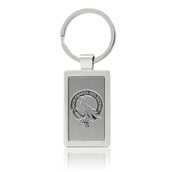 Chalmers Clan Crest Stainless Steel Key Ring