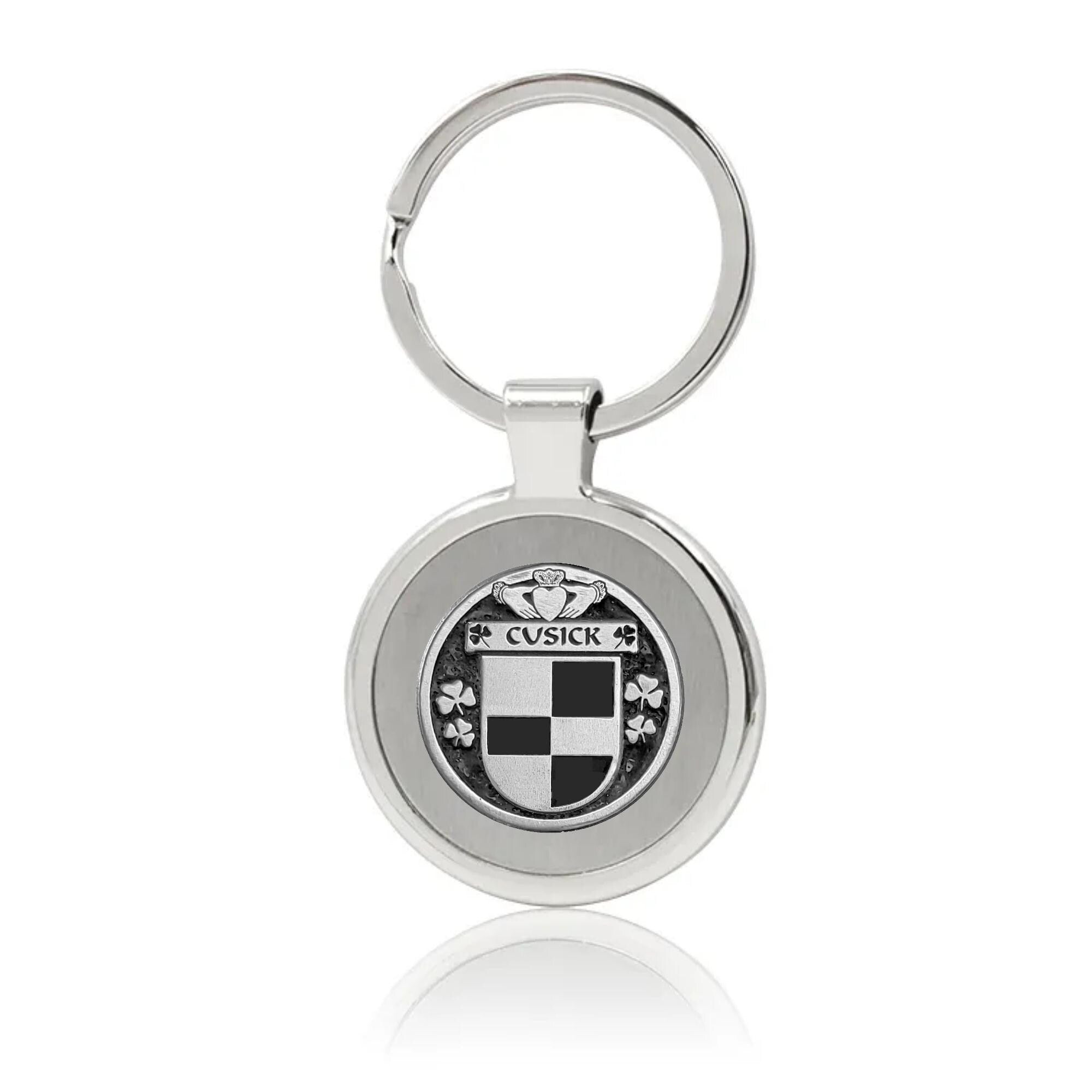 Cusick Irish Stainless Steel Key Ring