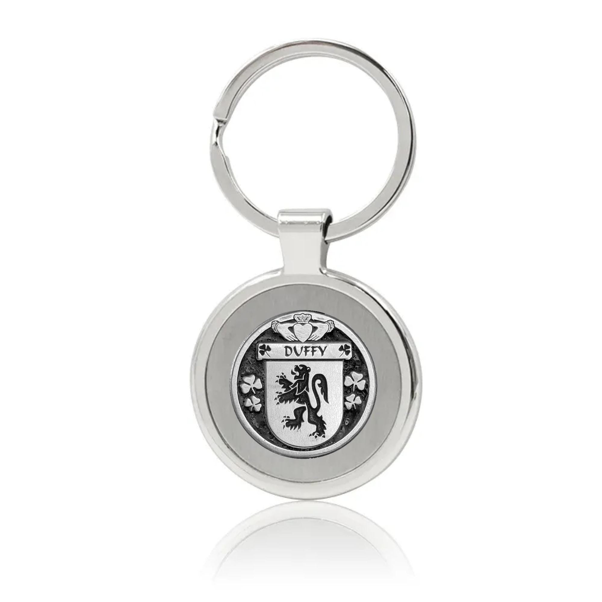 Duffy Irish Stainless Steel Key Ring