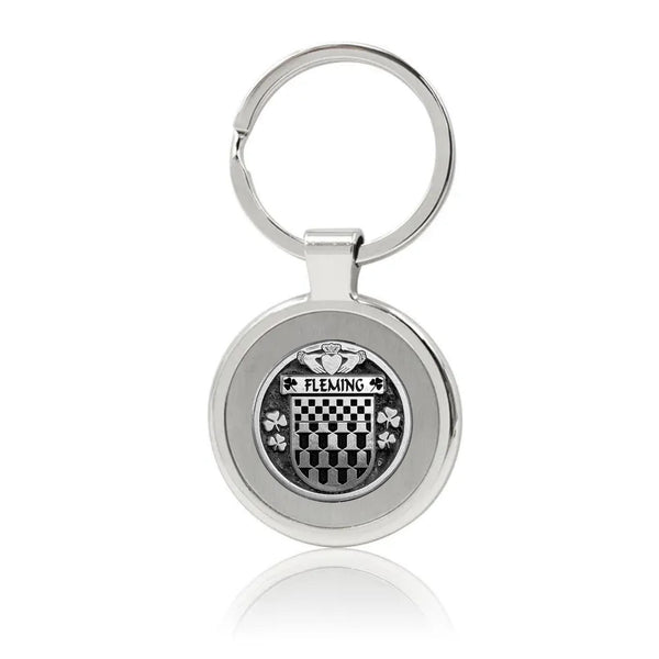 Fleming Irish Stainless Steel Key Ring