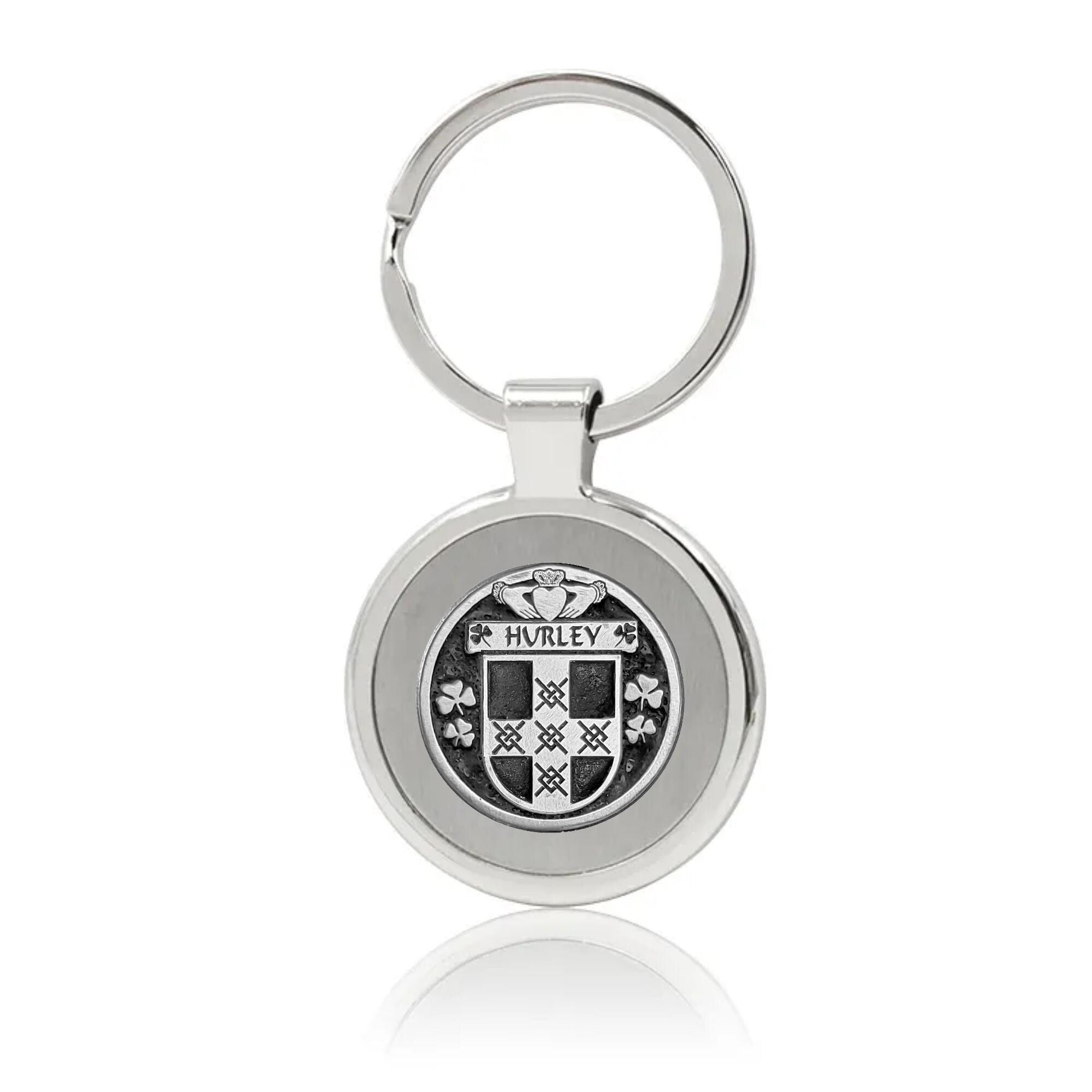 Hurley Irish Stainless Steel Key Ring