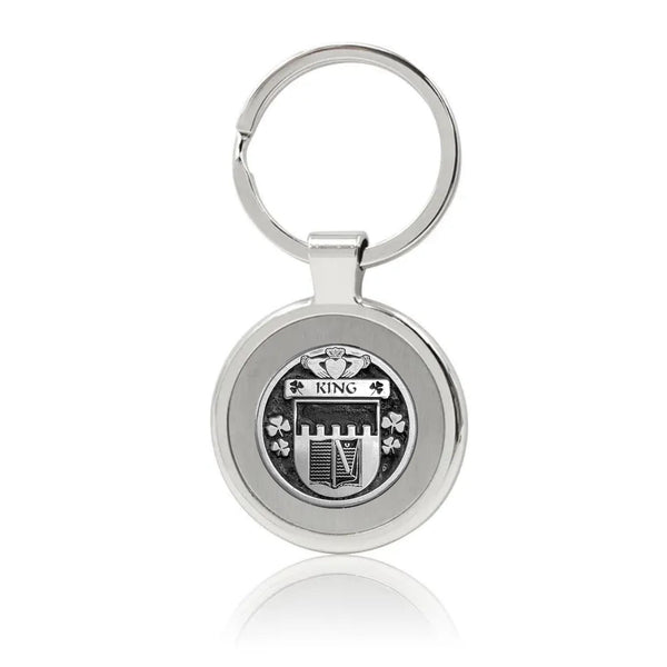 King Irish Stainless Steel Key Ring