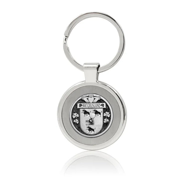 McCausland Irish Stainless Steel Key Ring