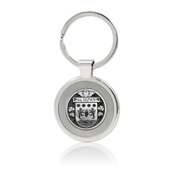 McKeown Irish Stainless Steel Key Ring