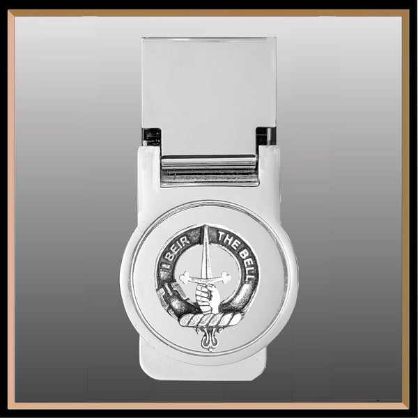 Bell Scottish Clan Crest Money Clip