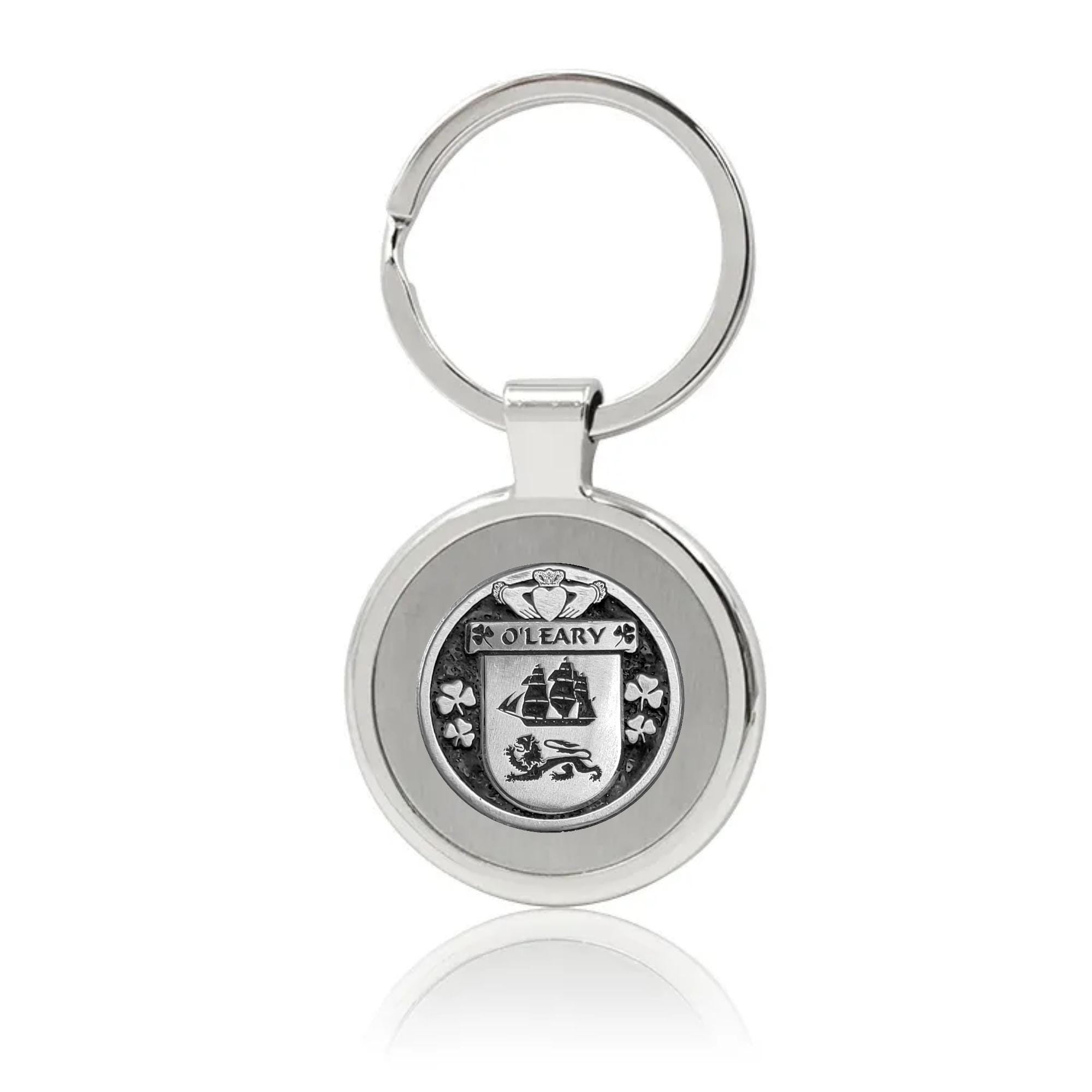 O'Leary Irish Stainless Steel Key Ring