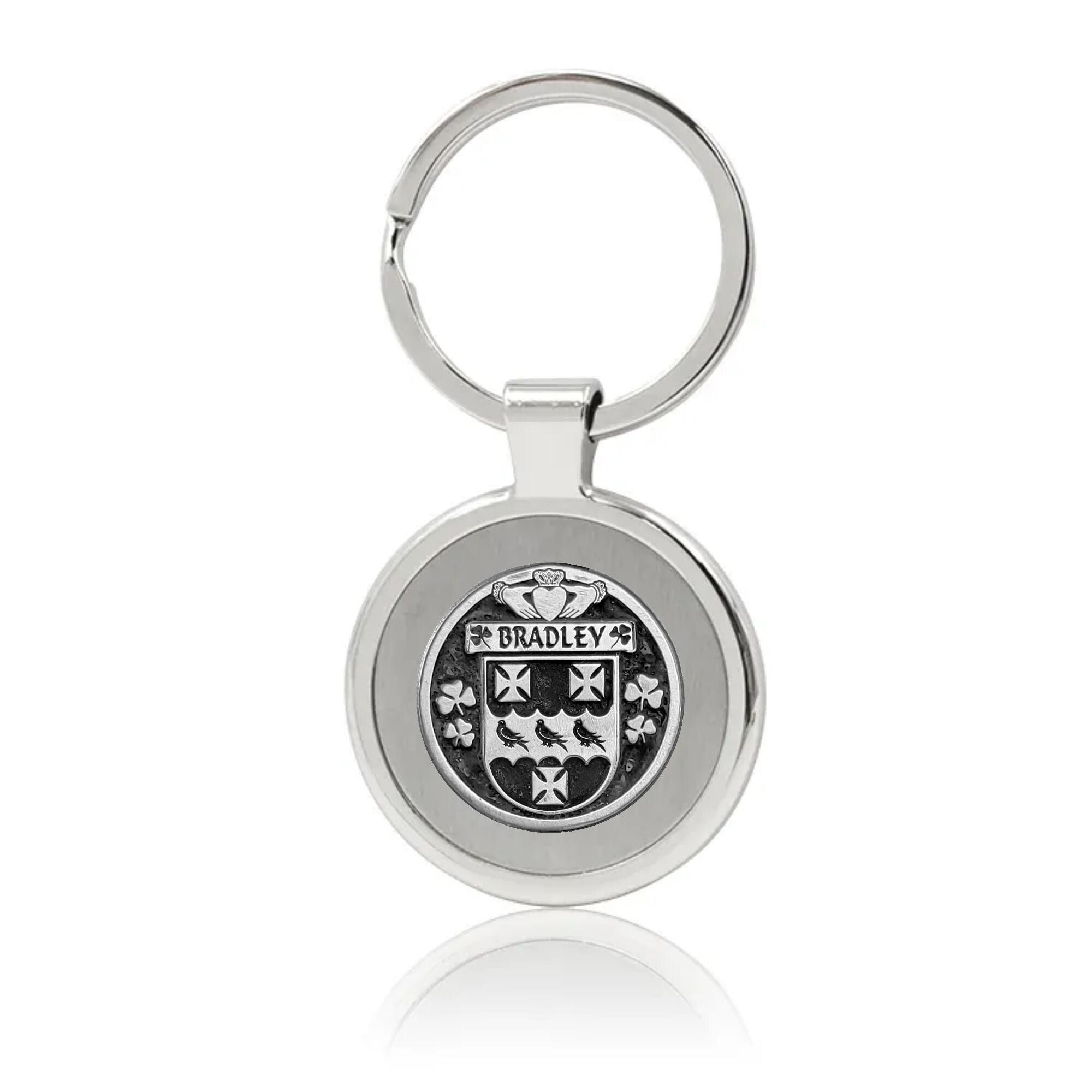 Bradley Irish Stainless Steel Key Ring
