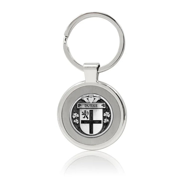 Burke Irish Stainless Steel Key Ring