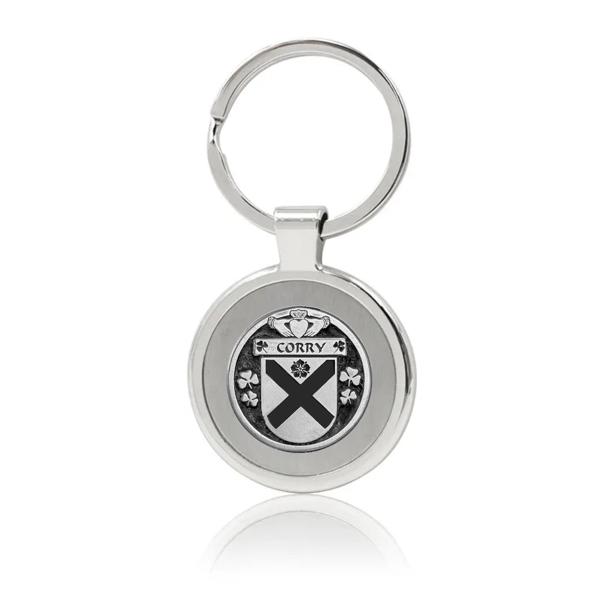 Corry Irish Stainless Steel Key Ring