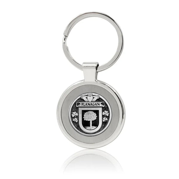 Flanagan Irish Stainless Steel Key Ring