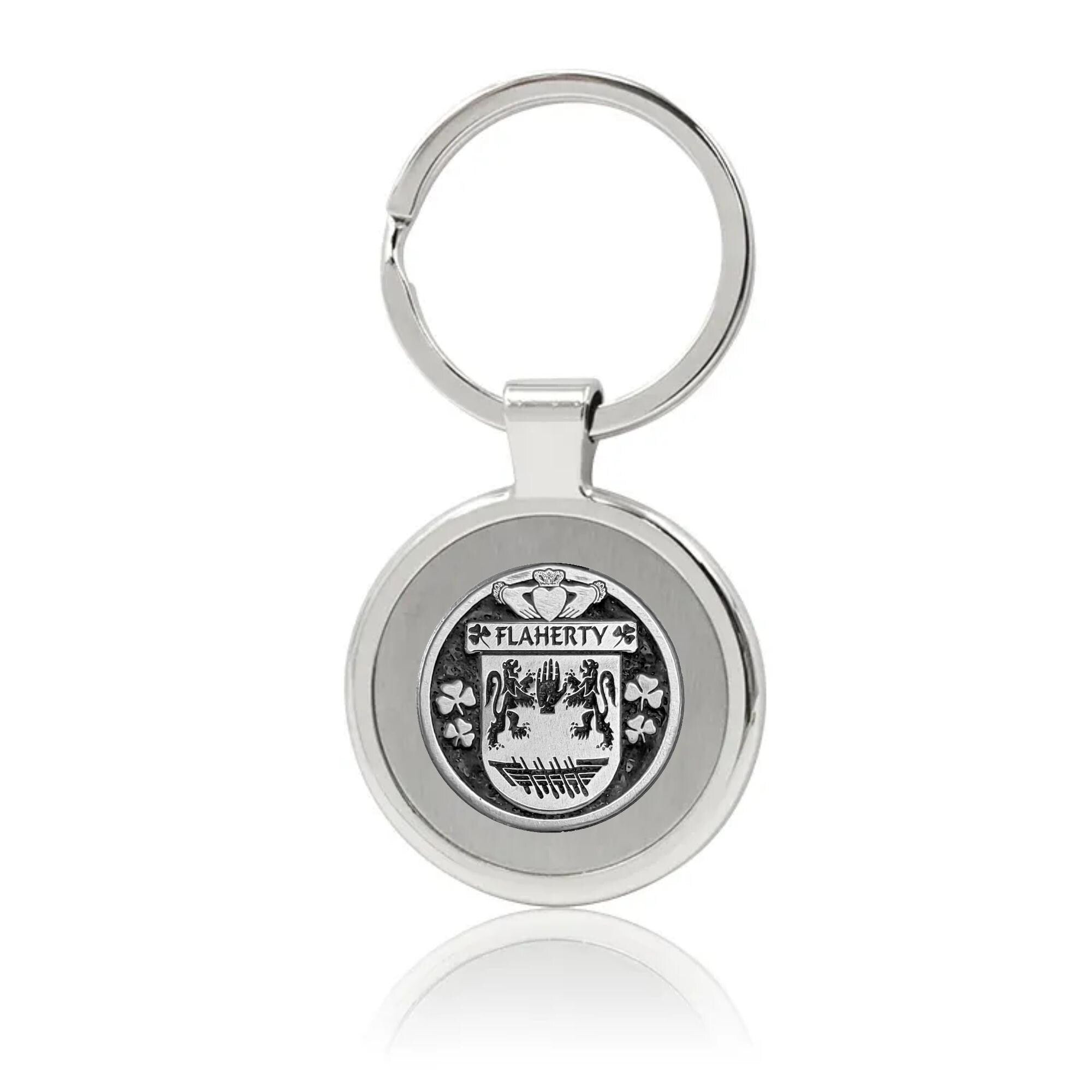 Flaherty Irish Stainless Steel Key Ring