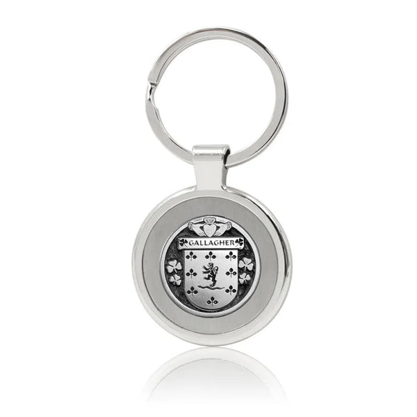 Gallagher Irish Stainless Steel Key Ring