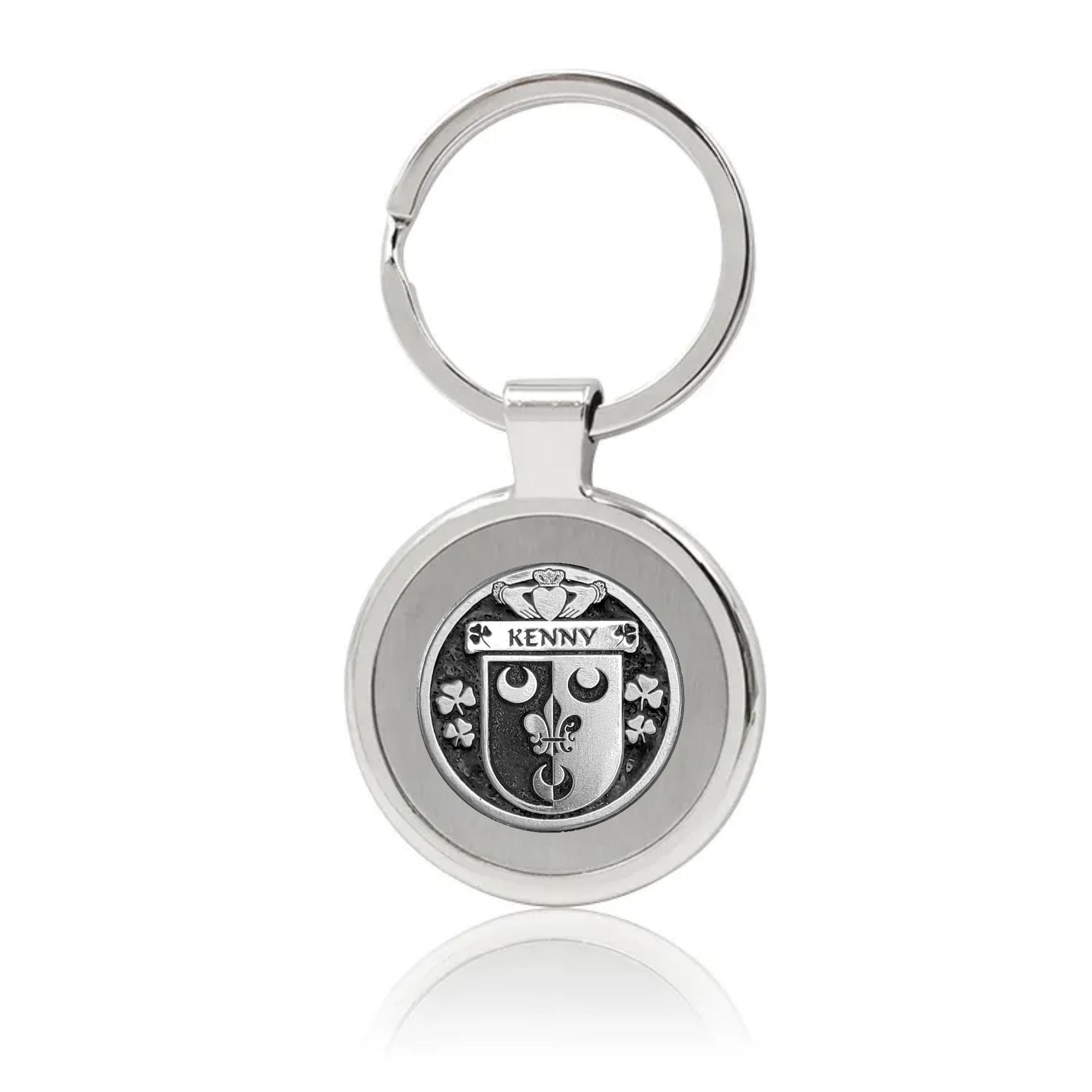 Kenny Irish Stainless Steel Key Ring