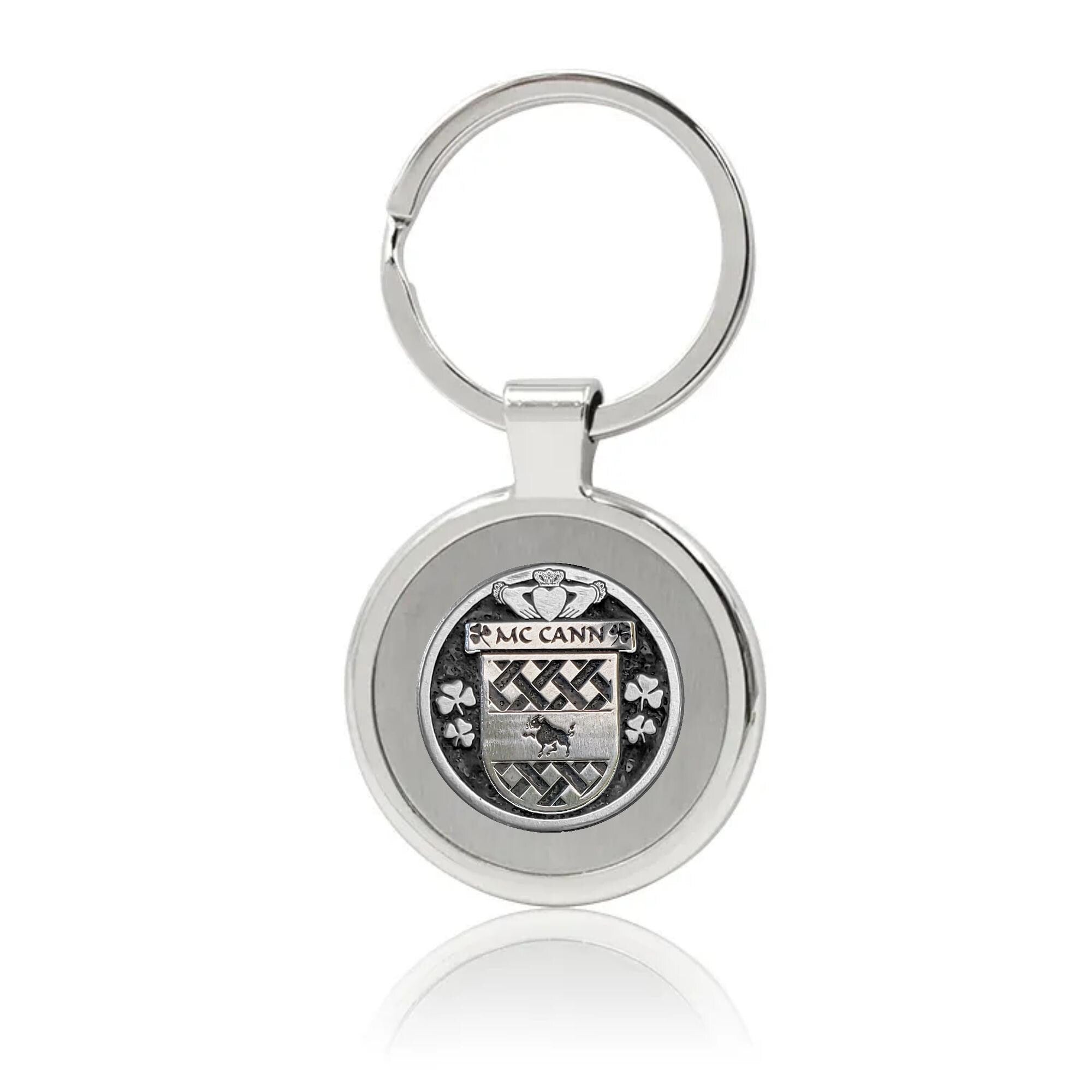 McCann Irish Stainless Steel Key Ring