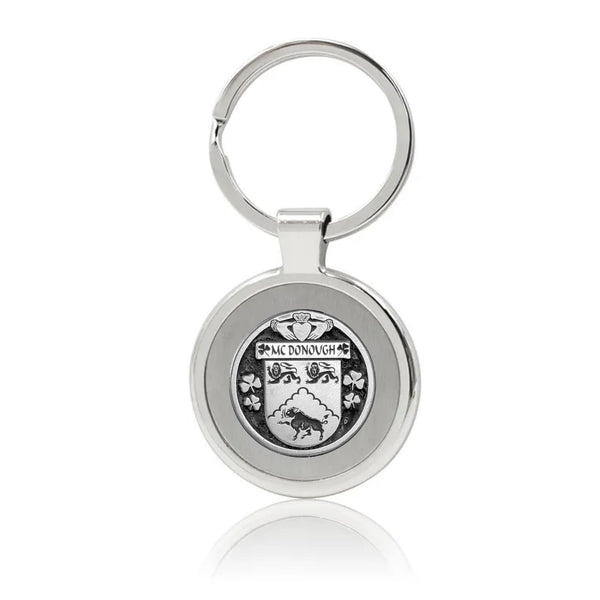 McDonough Irish Stainless Steel Key Ring