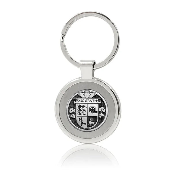 McGrath Irish Stainless Steel Key Ring