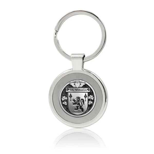 McNamara Irish Stainless Steel Key Ring