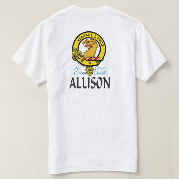 Allison Scottish Clan Crest Full T-Shirt, Family Crest Shirt