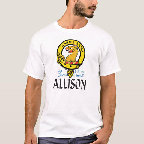 Allison Scottish Clan Crest Full T-Shirt, Family Crest Shirt