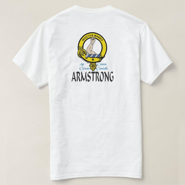 Armstrong Scottish Clan Crest Full T-Shirt, Family Crest Shirt