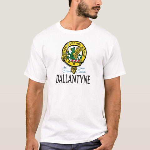 Bannatyne Scottish Clan Crest Full T-Shirt, Family Crest Shirt