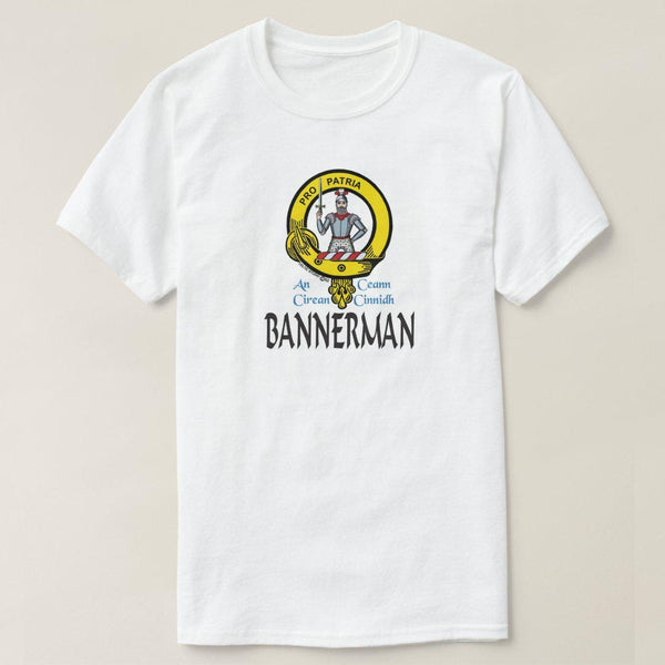 Bannerman Scottish Clan Crest Full T-Shirt, Family Crest Shirt