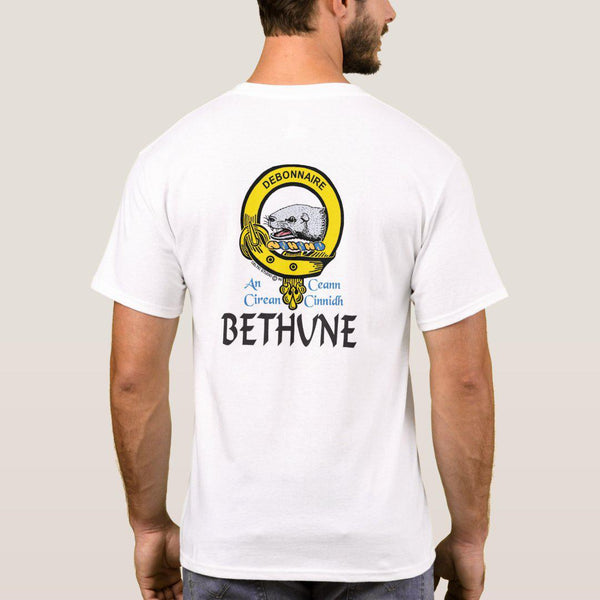 Bethune Scottish Clan Crest Full T-Shirt, Family Crest Shirt