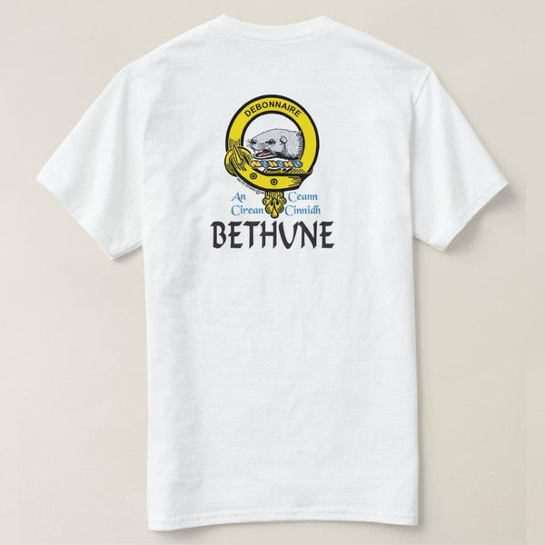 Bethune Scottish Clan Crest Full T-Shirt, Family Crest Shirt