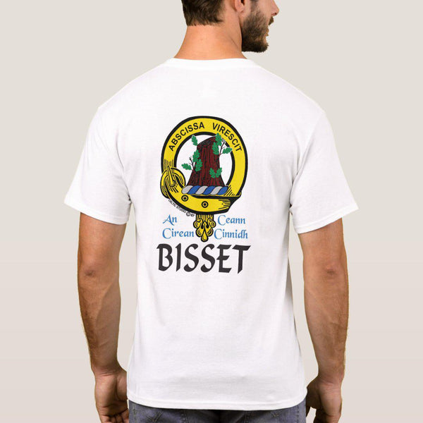 Bisset Scottish Clan Crest Full T-Shirt, Family Crest Shirt