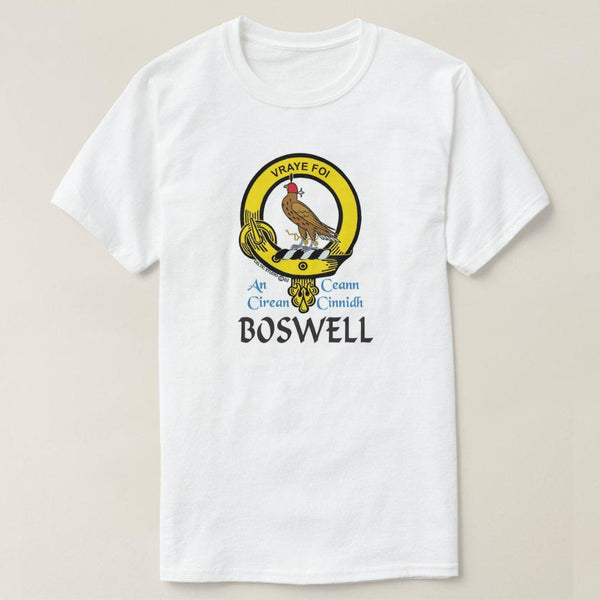 Boswell Scottish Clan Crest Full T-Shirt, Family Crest Shirt