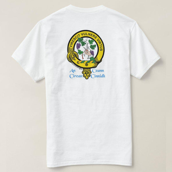 Burnett Scottish Clan Crest Full T-Shirt, Family Crest Shirt