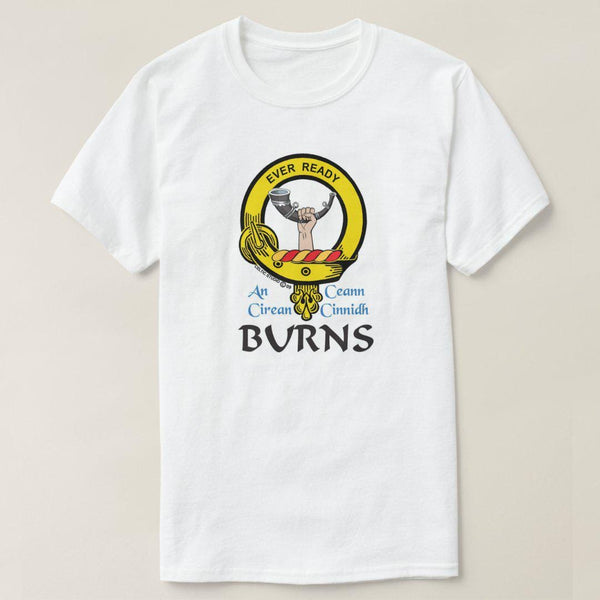 Burns Scottish Clan Crest Full T-Shirt, Family Crest Shirt