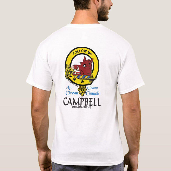 Campbell Breadalbane Scottish Clan Crest Full T-Shirt, Family Crest Shirt