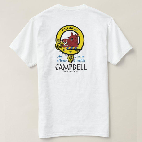 Campbell Breadalbane Scottish Clan Crest Full T-Shirt, Family Crest Shirt