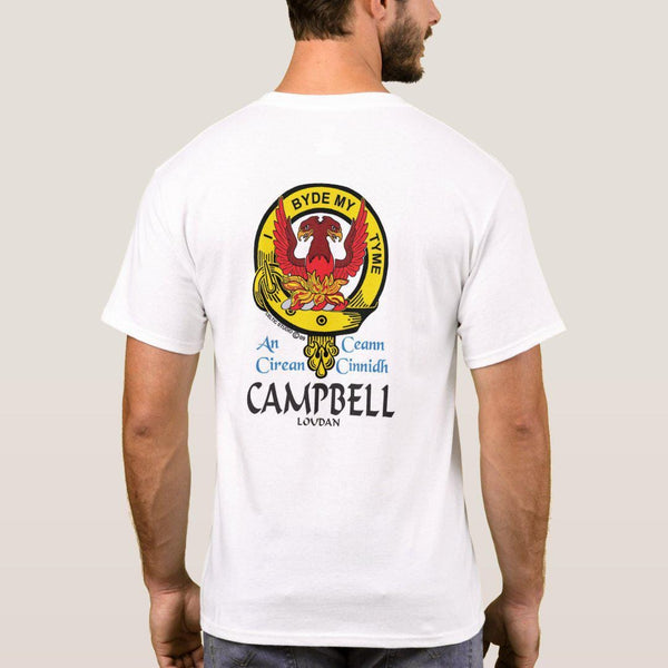 Campbell Loudoun Scottish Clan Crest Full T-Shirt, Family Crest Shirt