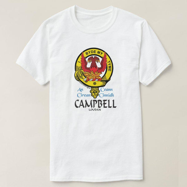 Campbell Loudoun Scottish Clan Crest Full T-Shirt, Family Crest Shirt
