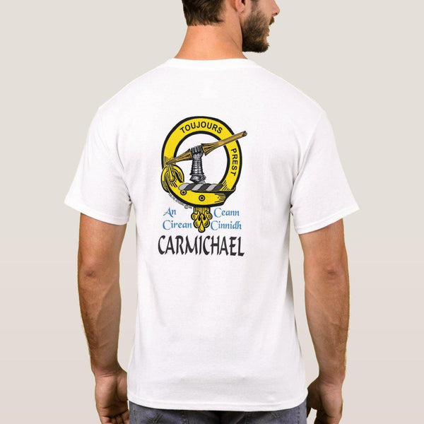 Carmichael Scottish Clan Crest Full T-Shirt, Family Crest Shirt