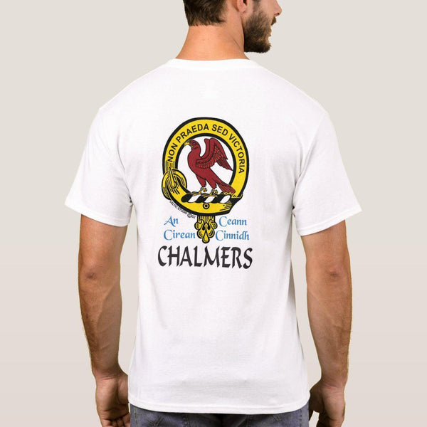 Chalmers Scottish Clan Crest Full T-Shirt, Family Crest Shirt