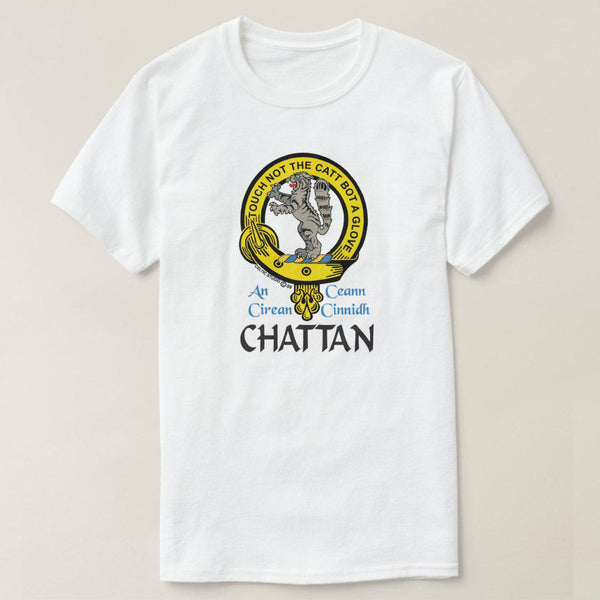 Chattan Scottish Clan Crest Full T-Shirt, Family Crest Shirt