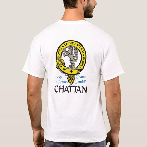 Chattan Scottish Clan Crest Full T-Shirt, Family Crest Shirt