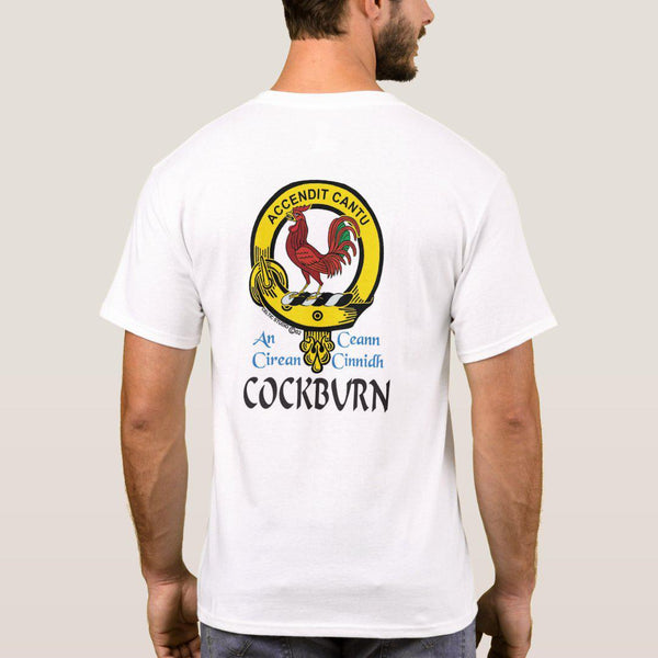 Cockburn Scottish Clan Crest Full T-Shirt, Family Crest Shirt