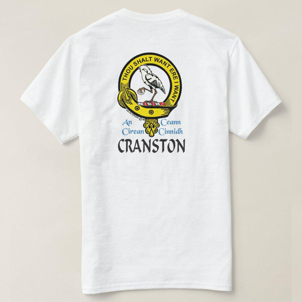 Cranston Scottish Clan Crest Full T-Shirt, Family Crest Shirt