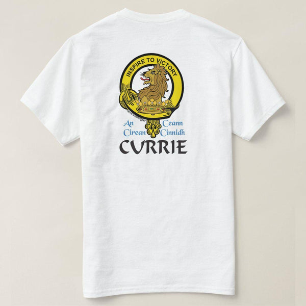 Currie Scottish Clan Crest Full T-Shirt, Family Crest Shirt