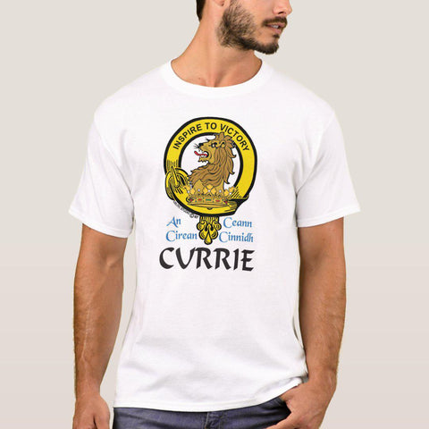 Currie Scottish Clan Crest Full T-Shirt, Family Crest Shirt
